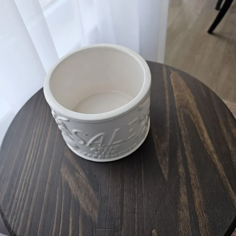 Vintage Sur La Table Italian Ceramic Utensil Crock / Planter